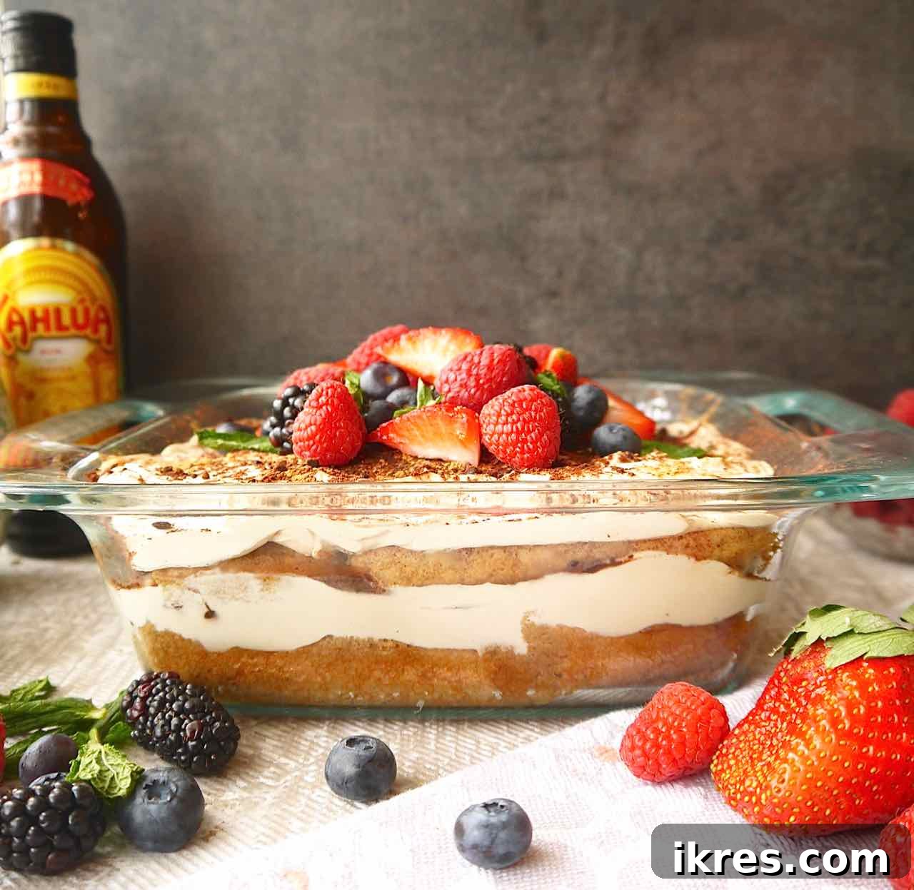 Healthier Coconut Cream Tiramisu | Perchance to Cook