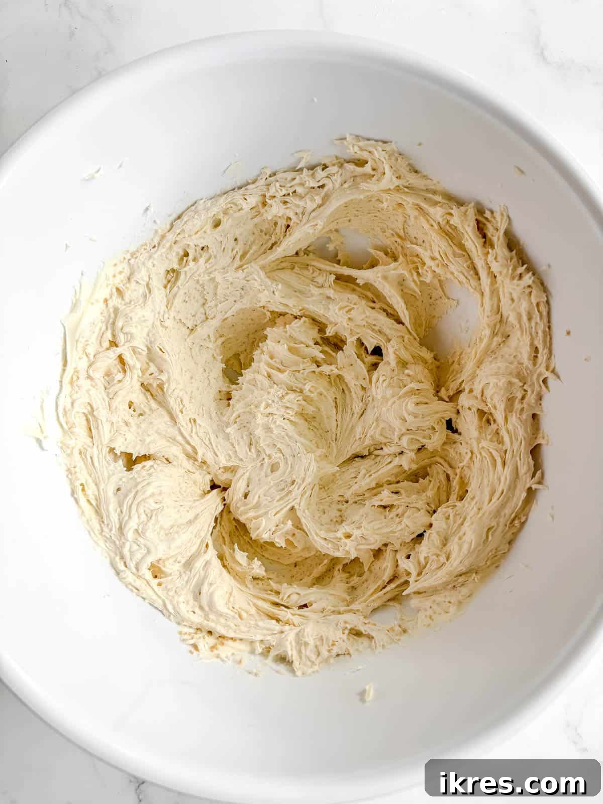 Mascarpone cheese mixed with coconut sugar.