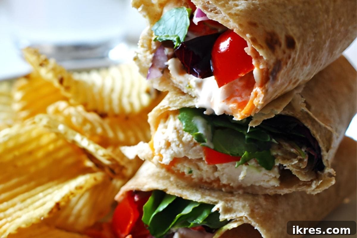 Delicious Chicken Bacon Ranch Wraps, packed with flavor for a quick and satisfying meal.