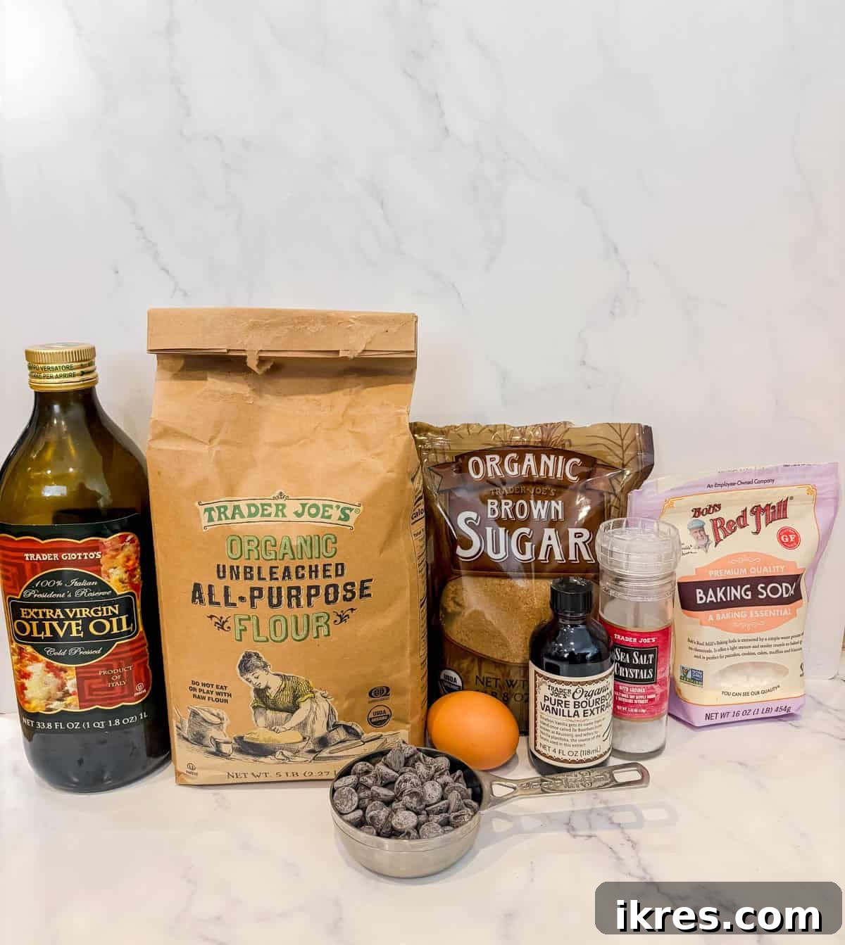 Small Batch Chocolate Chip Cookie Recipe (Makes 12) 3 Ingredients needed to make small batch chocolate chip cookies.