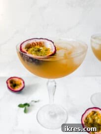 Passion Fruit Gin Cocktail