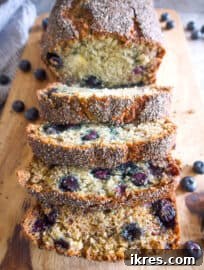 Healthy Blueberry Banana Bread with Chia Seeds